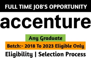 Accenture Hiring Fresher Drive 2023