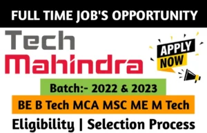 Tech Mahindra Off Campus Drive 2023