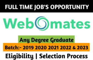 Webomates Recruitment Drive 2023
