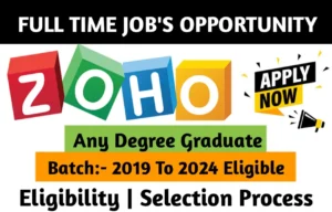 ZOHO Off Campus Drive 2023