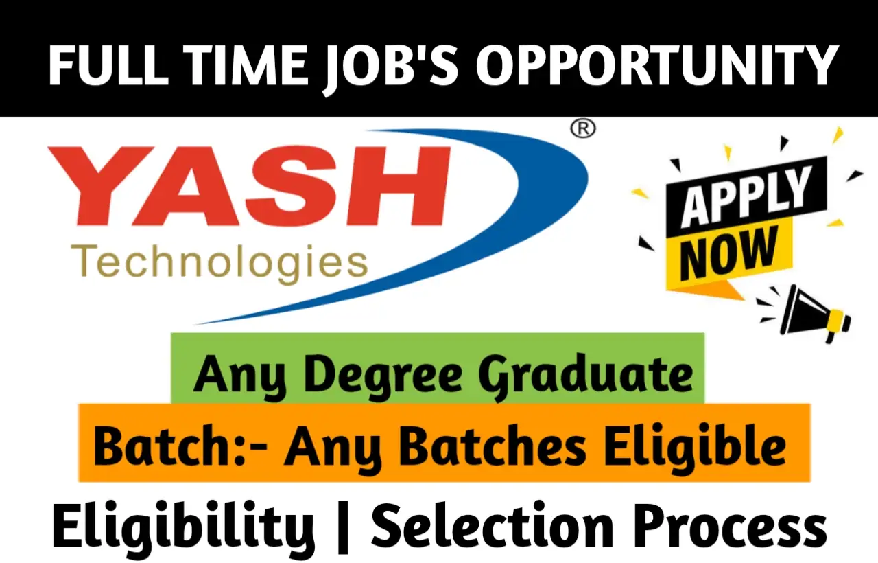 YASH Technologies Careers 2024 Hiring For Trainee Market Research