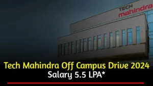 Tech Mahindra Hiring Fresher Drive 2024