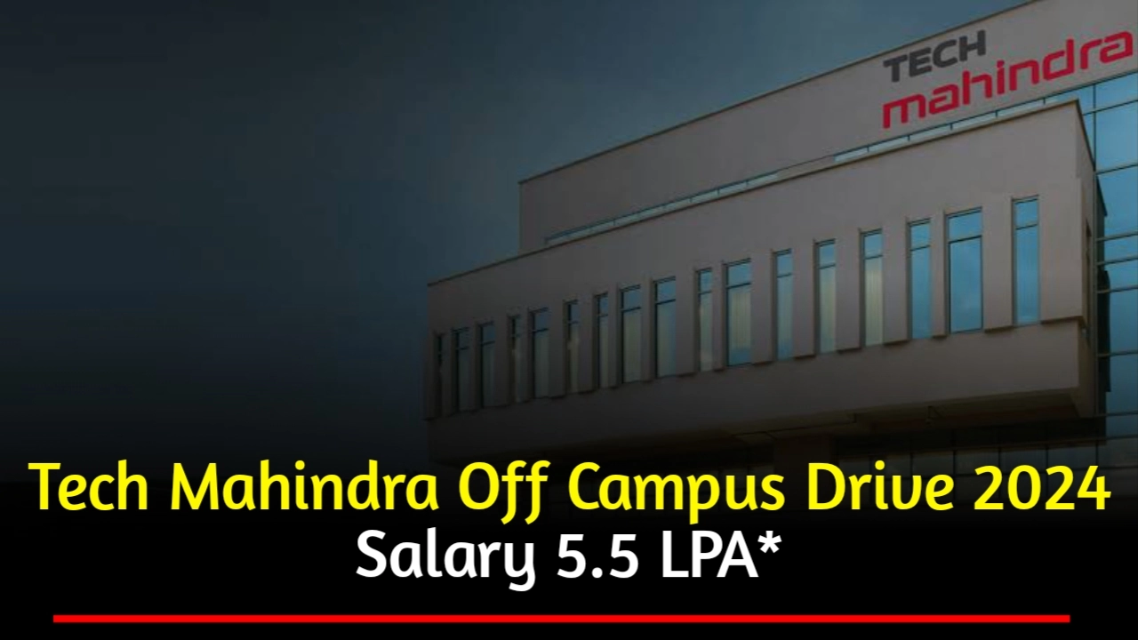 Tech Mahindra Hiring Fresher Drive 2024