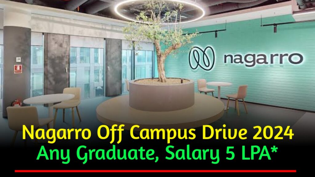 Nagarro Off Campus Drive 2024