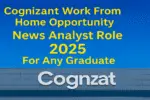 Cognizant Jobs 2025 | Exciting WFH Opportunity as News Analyst