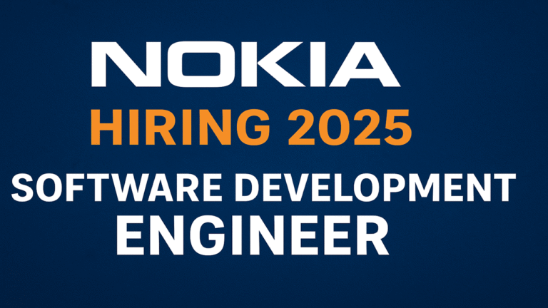 Nokia Hiring 2025 | Fresher & Experienced Software Development Engineer